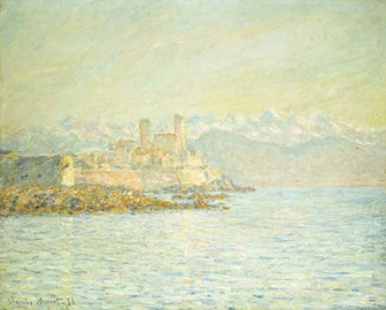 The Old Fort at Antibes Poster Print by Claude Monet - Item # VARPDX265209